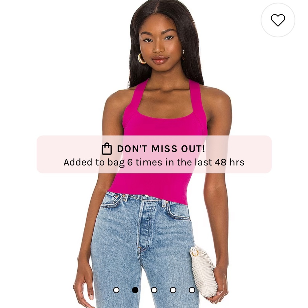 NBD Tia Tie Top in fuchsia
